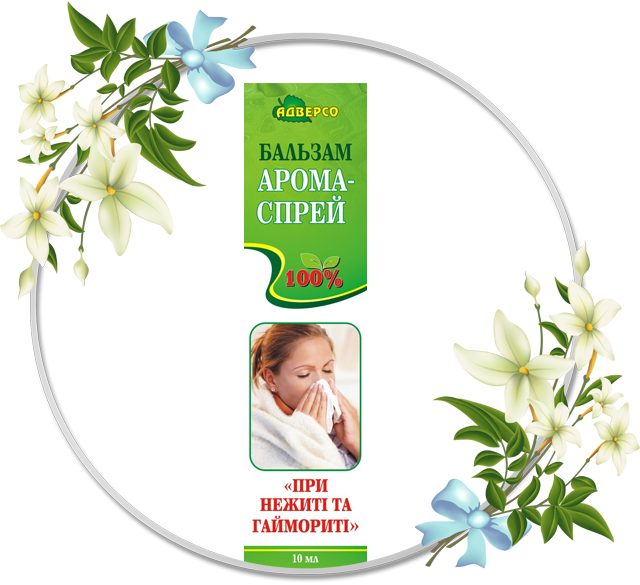 Арома-спрей «При нежиті та гаймориті»