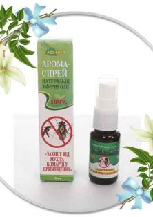 Арома-спрей з натуральних ефірних олій "Захист від мух та комарів у приміщенні" 15мл