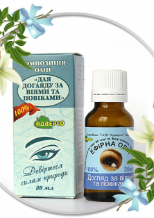 Композиція олій для догляду за віями та повіками